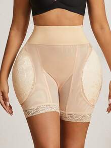 Women's High Waist Belly-Tight Panties, Fake Buttocks Plump Buttocks, Hip Lifts And Buttocks, Removable Sponge Pads With Inserts, Sexy Body Shaping Shorts, Comfortable Base Tights And Body Shaping Pants Tummy Control Shapewear Tummy Control Tummy Control Underwear Butt Lift Butt Pads Leggings For Women Shorts  Moldeadoras De Cuerpo Shapewear Weight Loss Suitable For Holidays Halloween Christmas Holidays Back To School Season Thanksgiving Valentine's Day Independence Day - 杏色 - 查看 5