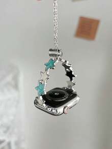 1 pieza Brazalete ajustable de doble color con diseño de estrella compatible con Apple Watch de 38mm, 40mm, 41mm, 42mm, 44mm, 45mm, 49mm (S10 42)Mm (S10 46)Mm, pulsera de lujo simple para mujer adecuada para Apple Watch Series Ultra 2 S10 SE 9 8 7 SE 6 5 4 3 2 1, regalo - Plateado - Ver 4