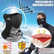 HEKE Bufanda, Transpirable Asamontaas para el Cuello Mujeres y Hombres, Protector Deportiva Bandanas, Mascara Diadema por Ciclismo, Pesca, Senderismo - Gris - Ver 2