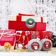 [Christmas Essential] 500pcs Envelope Sticker Set! 1-Inch Round Design, Santa Claus/Snowman/Christmas Tree/Gingerbread Man Pattern, Holiday Card, Gift Wrapping, Party Decoration Stickers