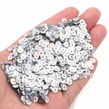 20g/Paket Payet PVC Bulat 4mm - Sekitar 3500 buah Payet Holografik, Cocok untuk Jahit DIY, Bordir, Kerajinan Tangan, Pakaian, Aksesoris, Pertunjukan Panggung, Dekorasi Pesta Festival - MultiWarna - View 13