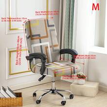 1PC Stretch Printed Computer Office Chair Covers, Soft Desk Rotating Chair Slipcovers, Removable Washable Anti-Dust Spandex Chair Protector Cover With Zipper For Office Home Decor - Multicolor - View 16