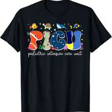 PICU Nurse Sea Animal Pediatric Intensive Care Unit Nursing T-Shirt