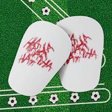 1 Pair Soccer Shin Guards - Durable Soccer Gear, Fashionable Design, Provides Comfort, Unisex Soccer Accessory