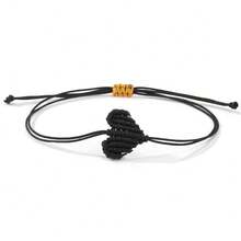 1PC/Colorful Jewelry Thread Woven Diagonal Knot Heart Bracelet/Ladies, Couples/Friends/Summer/Suitable For Daily Commuting, Holiday Parties, Gifts For Family And Friends, Birthday Gifts, As Well As The Preferred Gift For Ladies, Couples, And Girlfriends On Holidays