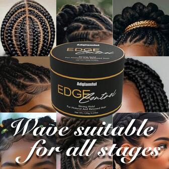 120g Multi-Functional Edge Control Pomade, Frizz Control, Moisturizing, Non-Greasy, Natural Shine, Suitable For Various Hair Types