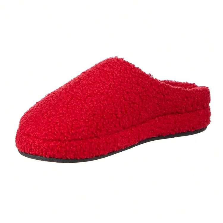 Isotoner Women's Indoor/Outdoor Slip-On Fiona Clog Slippers With Memory Foam - Chili - View 1