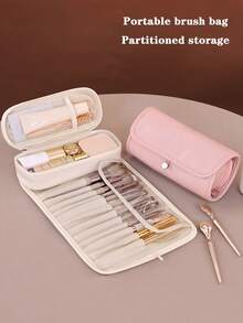Portable Makeup Brush Storage Box, Travel Makeup Brush Bag, Makeup Brush Case, Multifunctional Foldable Professional Cosmetic Organizer Pouch Bag,Room Decor, Bags,Makeup Bag,Vanity,Travel,Make Up Bag,Travel Essentials,Organizer,Storage,Travel Essential,Makeup Organizer,Makeup Bags,Make Up Organizer,Organiser,Toiletry Bag,Desk Organiser,Cosmetic Bag,Makeup Pouch,Make Up Organize,Vanity Accessories,Make Up Pouch,Make Up Bags