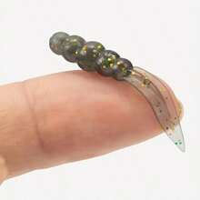 20pcs Soft Bait Rootleaf Tail Floating Lures, Lipless Bass Fishing Lures