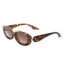 Oval Narrow Round Chic Sunglasses Retro Fashion Eyewear Perfect For Travel, Driving, Daily Wear, Vacation Outfits, Resort Looks, Business Casual Wardrobe Essentials And Unisex Accessories - 烏龜 - 查看 1