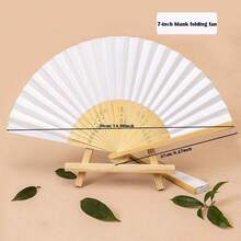 Personalized Silk Wedding Hand Fans, White Letter Engraved Folding Fans, Bulk Personalised Wedding Bridal Party Favors Special Event Fans Summer Wedding, Rustic Fashionable, Vintage, For Women/Men, School Supplies, For Teenagers, Junior High School Students, Middle School Students, High School Senior High School Students, College Students, University Students, Freshman, Sophomore, Underclassmen