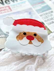 Christmas Half-Bundle Hairpins, Cute Shark And Tree-Shaped Hairpins, Featuring Elements Such As Santa Claus, Christmas Tree, Bells, And Christmas Greetings. Hair Accessories - Perfect For Christmas, Christmas Headwear, Christmas Gifts, Christmas Decorations.