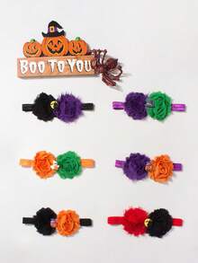 1pc Halloween Baby Headband, Cute & Funny Sunflower Children Hair Band, High-Quality Halloween Baby Hair Accessory, Creative Holiday Atmosphere Decor