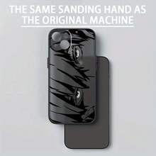 Funda de Teléfono con Arte de Línea de Ojos de Chico Cómic, Patrón Moderno y Genial para Apple 16 15 14 13 12 11 XR XS Pro Plus, Cubierta Protectora de TPU Suave Transparente Mate - Colores mixtos - Ver 5