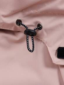 女士连帽运动夹克，户外风衣 - 淺粉色 - 查看 6