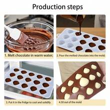 2pcs Silicone Shell Chocolate Mold, Creative Shell Design, Easy Release For Candy/Chocolate Baking