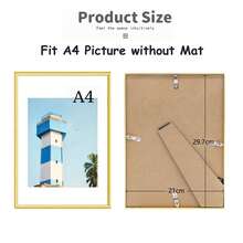 1pc/2pcs Metal Photo Frame, Aluminum Frame, Suitable For Wall Or Desktop Display, Poster, Art Painting, Minimalist & Fashionable Aluminum Alloy Frame, Suitable For Home Living Room, Bedroom, Office Decor, Sizes Include Gold, Silver, Black Aluminum Frames, 30X40cm/A3/A4
