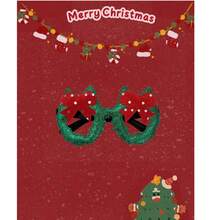 什锦圣诞派对眼镜、圣诞装饰品、圣诞礼物、节日礼物、新年礼物、派对眼镜、圣诞老人礼物、节日眼镜、各种款式、各种节日礼物、圣诞礼物、圣诞眼镜、圣诞服装（颜色随机） - 彩色 - 查看 5