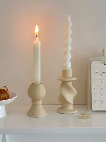 1 sfeșnic ceramic vintage, suport pentru lumânări în stil roman minimalist, accesoriu de decor pentru casă, potrivit pentru cina la lumina lumânărilor, cadou potrivit pentru decorarea camerei de zi și a dormitorului