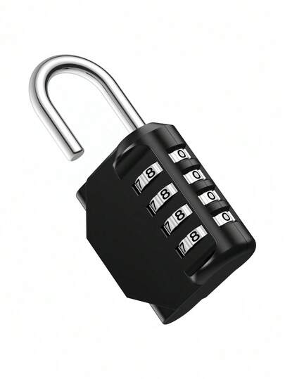 1/2pcs Heavy-Duty Combination Lock: 4-Digit Resettable Keyless Padlock With Waterproof Protection. Secure Gym Lockers, Tool Boxes, Storage Cabinets & Garden Gates. Anti-Theft Design For Indoor/Outdoor Use. Ideal For Adults Seeking Reliable Security Solutions.