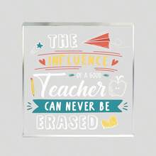 Trang trí Acrylic phẳng 2D: Ảnh hưởng của một giáo viên tuyệt vời là vĩnh cửu, Thích hợp cho văn phòng và gia đình, Quà tặng hoàn hảo cho phụ nữ, Ngày tri ân nhà giáo, Lễ tốt nghiệp, Không cần điện, Trang trí bàn làm việc văn phòng | Thiết kế thú vị | Cấu trúc Acrylic, Trang trí giáo viên, Quà tặng sinh nhật, Tri ân giáo viên, Nhân viên văn phòng - đồ trang trí - Xem 7