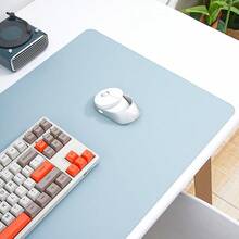 1 Stück beidseitig großer Büro-Schreibtisch Schutzmatte aus PU-Leder, wasserdicht, Mauspad, Tastatur-Tischauflage, Computerzubehör