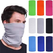 Edward 9pcs Bandanas de Hombre Mujeres Headbands Headwear elstico Magia Bufanda Bandana Bandas de Deportes Yoga sin Costuras Camuflaje, Color de la Flor Multi - Solid - Sólido - Ver 2