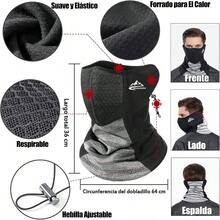 HEKE Bufanda, Transpirable Asamontaas para el Cuello Mujeres y Hombres, Protector Deportiva Bandanas, Mascara Diadema por Ciclismo, Pesca, Senderismo - Gris - Ver 5