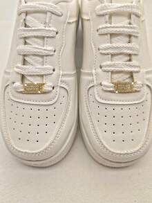 2/4pcs Metal Shoelace Buckle - Hollow Out Zinc Alloy, Synthetic Cubic Zirconia, Unisex Sports Shoes Accessories, Shoe Decoration, Shoe, Spring Summer Picks, Brides Maid Gifts, Room, Bedroom Decor, Bedroom Decor, Beach, Travel, For Men, For Women, Vacation,Cute Stuff - Multicolor - View 10