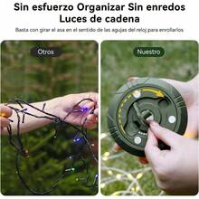 Luz de Camping, Lmpara Camping Linterna con Guirnalda de Luces10m, 8 Modos Ajustables, Luces de Camping de USB Recargable, Impermeable Porttil Luz de Campismo y Tienda - No - Ver 5