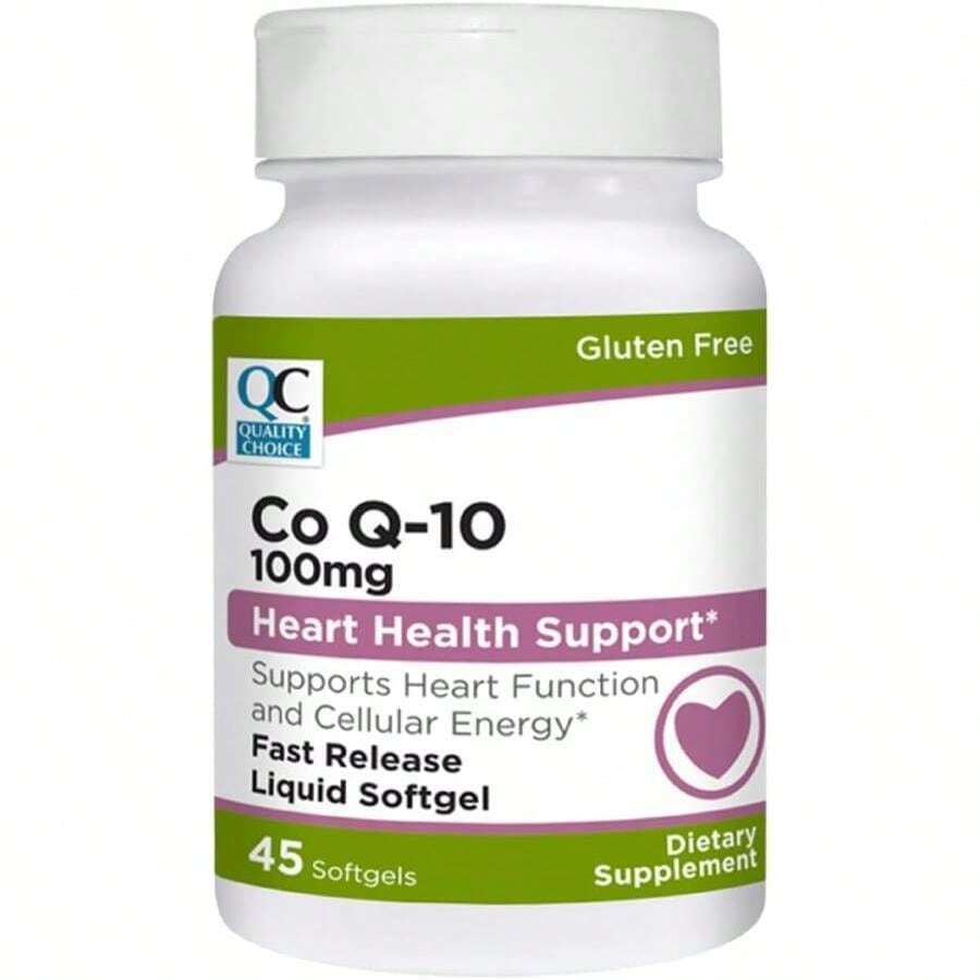 Quality Choice CoQ10 100mg Softgels - 45 Day Supply Of Coenzyme Q10 Supplement Support Rapid Dissolve Formula For High Absorption Gluten Free, No Preservatives, No Added Colors Or Flavors - Tên hương vịA - Xem 1