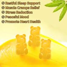 Magnesium Glycinate Gummies 1000mg - Sugar Free Magnesium Potassium Supplement With Vitamin D, B6, CoQ10 For Calm Mood &Amp; Sleep Support - 180 Mango Pineapple - Flavor Name - View 5