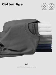 Immediately No. Printed Black T-Shirt - Bold Statement Tee. Perfect For Casual Wear, This Black T-Shirt Features A Clear, White Text Design. Ideal For Expressing Your Stance With Style. Pure Cotton Material Ensures Comfort And Durability. A Great Choice For Teens And College Students. Suitable As A Birthday, Halloween, Or Christmas Gift. Pure Cotton Men's Short Sleeve - Youth Sports T-Shirt - College Student Birthday Gift - Halloween Gift - Christmas Gift - Men's Clothing. - Grey - View 5