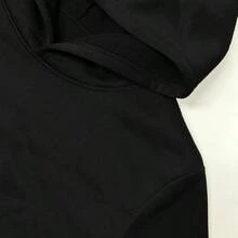 Hoodie Victory Cross Men's Casual Hoodie - Black With White Font, Loose Style, Long Sleeve, Zipper Cap, Non-Stretch Fabric, Great For Casual Clothing, Casual Hoodie | Bold Font Hoodie | Non-Stretch Hoodie - Black - View 10