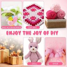 1pc 100g/1pc Chunky Knitting Yarn Set, Single Ply Soft & Skin-Friendly Autumn/Winter Yarn, Suitable For DIY Knitting Scarves, Bags, Slippers, Dolls, Blankets, Cushions - Multicolor - View 4