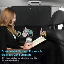 2-Piece Car Side Window Sunshade, Comprehensive UV Protection And Privacy Protection, Suitable For Various Car Models, Making Your Driving Experience More Comfortable! - Black - View 5