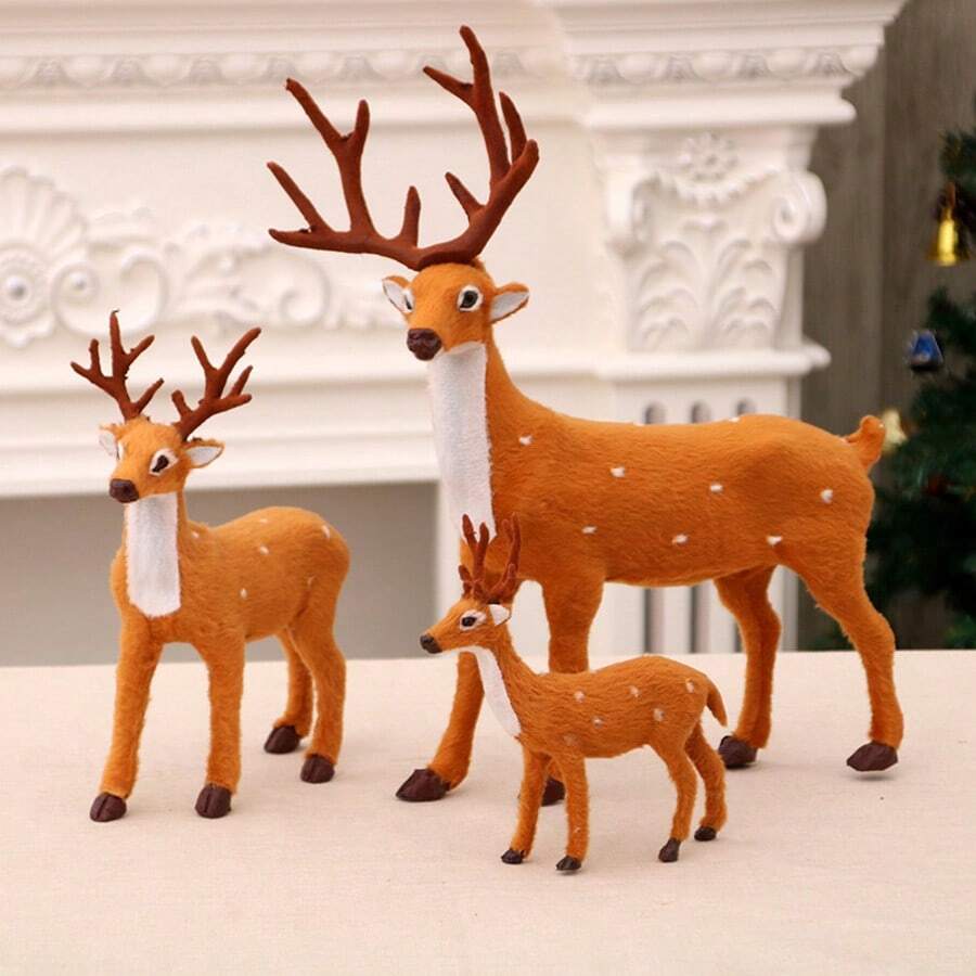 6/9/14 Inch Christmas Decorations, Deer Fillers, Animals, Christmas Deer Decorations, Dolls, Christmas Decorations