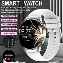 1 件 1.50 英寸高清全触摸屏智能手表，100 多种运动模式、计步器、天气预报、无线通话、消息提醒、远程摄像头、音乐播放器、DIY 壁纸，适合男士、女士、朋友、情侣、长辈作为节日礼物 - 彩色 - 查看 13