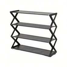 1pc 4-Storey Bookshelves Or Shoe Cabinets For Entrances, Corridors, Bedrooms And Dormitories, A Variety Of Colors To Choose From, Can Be Used As Bookshelf, Shoe Rack,Easy To Assemble, Sturdy And Durable,Foldable Shoe Rack, Thickened Plastic Material Saves Space, Adjustable 4-Layer Foldable Shoe Storage,