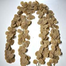 78.7 英寸人造桉树花环绿植仿花环散装银元桉树叶藤蔓植物适用于家居餐桌派对婚礼拱门墙壁花园室内外装饰 - 綠色 - 查看 11