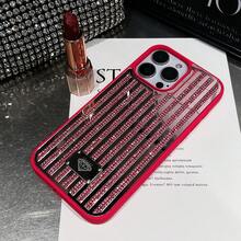 Sparkling Sequins Black Bling Rhinestone 1pc Multi-Color Full Rhinestone & Mirror Design 2-In-1 Black Phone Case Compatible With Iphone 16 Waterproof Shockproof Anti-Fall Scratch Resistant Fashion Phone Cases Birthday Gift Party Mom - Multicolor - View 65