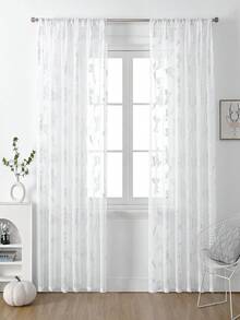 1 Piece Of Christmas Five-Pointed Star Reindeer Silver Foil Craft Christmas Festival Party, Bedroom Living Room Banquet Light-Transmitting Beautiful Window Curtain