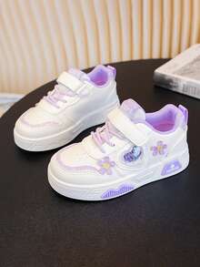 1双儿童休闲运动鞋2025春秋季男童休闲滑板鞋新款低帮女童白鞋软底百搭运动鞋