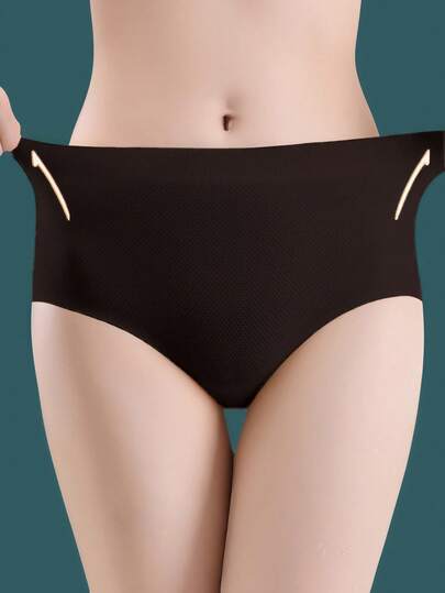 1Pc Women's Butt Lift Seamless Breathable High Waist Shaping Panty, Butt Lifting Tummy Control Padded Shorts, Peach Booty Enhancer For Body Shaping