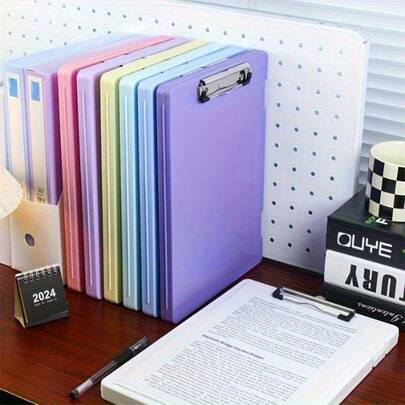 Caja de almacenamiento de carpetas de 1/2/3 piezas, de gran capacidad, para que los estudiantes escolares resuman los materiales de aprendizaje y los documentos, adecuada para el almacenamiento de documentos de oficina