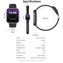 Hwagol 2025 Upgraded Smart Watch (Supports Calling/Dialing), 1.85" Display, 230mAh Battery Capacity, Unisex, Fitness Tracker, Multiple Sports Modes, Step Counter, Calorie Counter, Sleep Monitor, Heart Rate Monitor, Compatible With Android And IOS - Pink Silicone - View 3