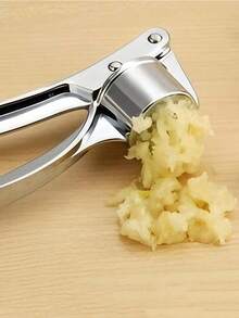 1/2 piezas Prensa de ajo de acero inoxidable - Multiusos, trituradora y exprimidor lavable con exprimidor de jengibre - Accesorio de cocina esencial