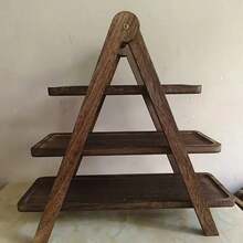 3-Tier Wooden Serving Tray, Acacia Hardwood, No Power Required, Kitchen Organizer, Buffet Display Stand For Home, Hotel, Restaurant - 彩色 - 查看 12