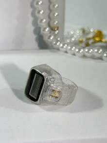 1 قطعة عداد خاتم شفاف لامع للعد الإلكتروني لخرز الصلاة في الشرق الأوسط والعالم العربي، عداد خاتم رقمي مريح للتخفيف من التوتر، مناسب لعد الصلاة والحياكة والأعمال والجولف وغيرها - متعدد الألوان - مشاهدة 3