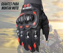 hanylish Guantes para Motociclista, Antideslizante, Cómodos y Ligeros para Hombre y Mujer, Protección Completa con Sensores Táctiles, Accesorios para Moto, Bicicleta y Senderismo (Negro - Gris, L) - Negro Rojo - Ver 9